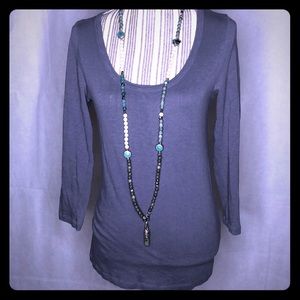 J.Crew gray long sleeve T-shirt